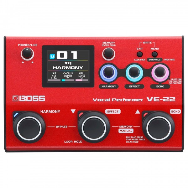 Boss VE-22 Vocal Performer with Power Supply