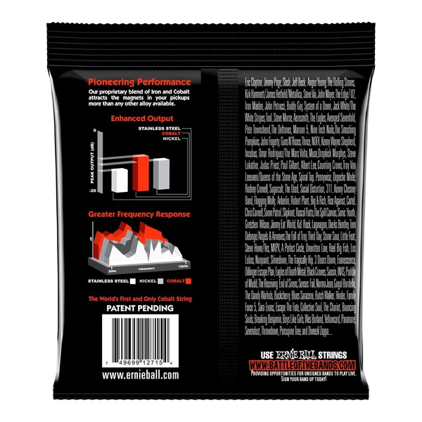 Ernie Ball 2730 Cobalt Skinny Top Heavy Bottom Slinky 7-String, 10-62