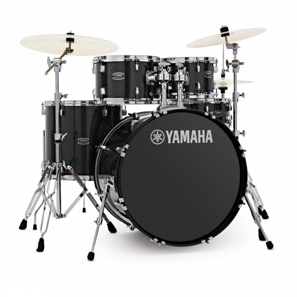 Yamaha Rydeen 20" Drum Kit w/Cymbals, Black Glitter