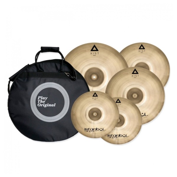 Istanbul Agop XIST Power Cymbal Set With Free 18" Crash & Bag & Gibraltar 4000 Lightweight Stands