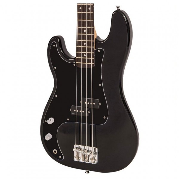 Vintage V40 Coaster Series Bass Left Handed, Gloss Black