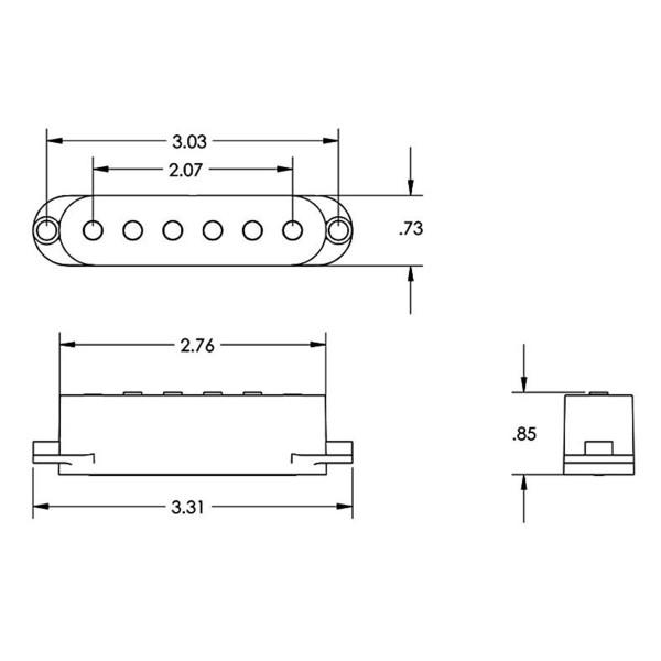 Seymour Duncan STK-S7B Vintage Hot Stack Plus, Black