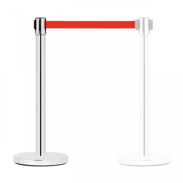 Guil PST-11 Barrier System with Retractable Belt, Red