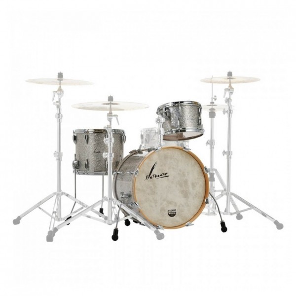 Sonor Vintage 20" 3pc Shell Pack w/Free Snare, Vintage Silver Glitter