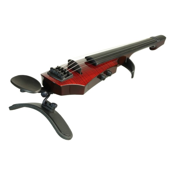 NS Design WAV4 Electric Violin, Transparent Red Gloss