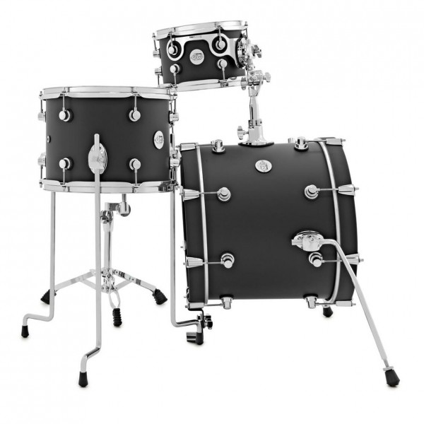 DW Design Series 4pc 18" Mini-Pro Shell Pack, Black Satin