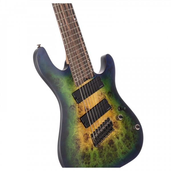 Cort KX508MS-II 8-String Multi-Scale, Marina Blue Burst