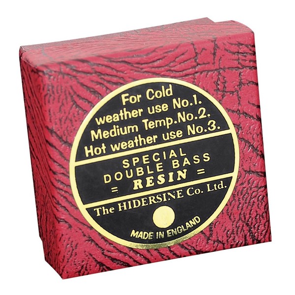 Hidersine Medium Double Bass Rosin, Temperate