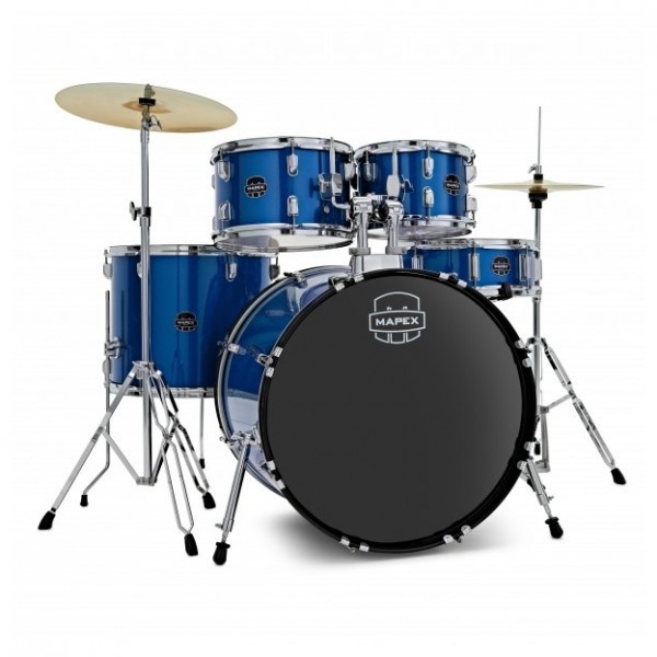 Mapex Comet Series 20" Fusion Drum Kit, Indigo Blue w/Ride Cymbal