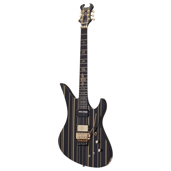 Schecter Synyster Custom-S, Gloss Black w/Gold Stripes