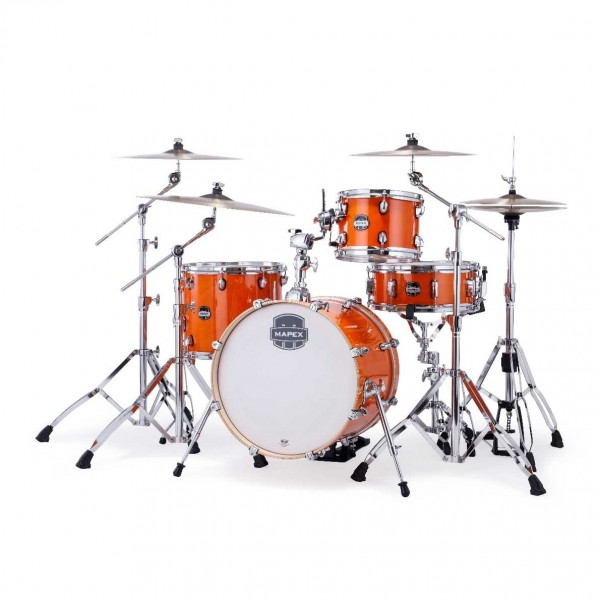 Mapex Mars Maple 18" 4pc Bop Shell Pack, Glossy Amber