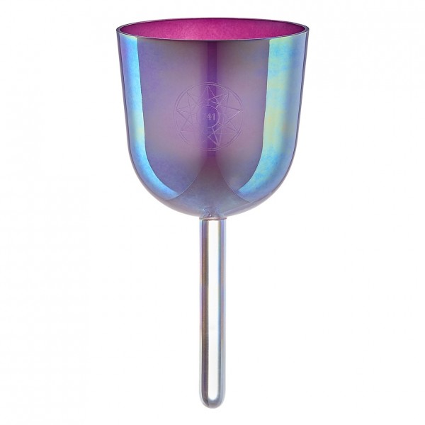 Meinl Sonic Energy 3.75" Essence Solfeggio Crystal Singing Bowl Sol 741 Hz, Lavender Purple
