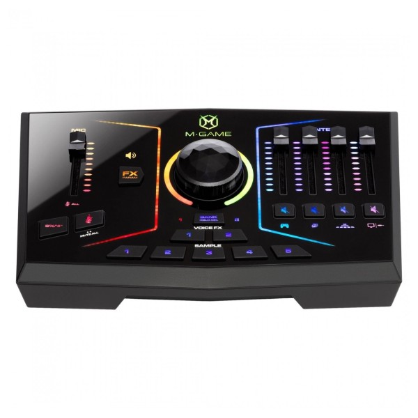 M-AUDIO M-GAME DUAL and Shure MV7X Streaming Bundle