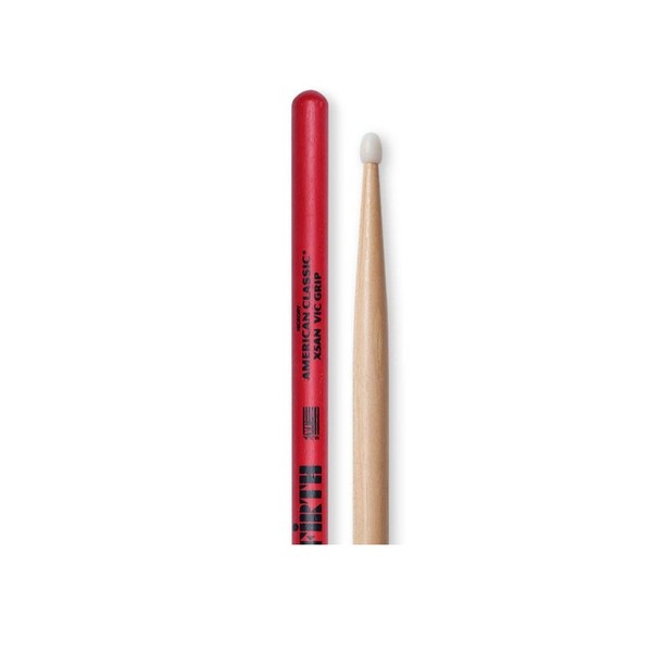 Vic Firth American Classic X5ANVG Drumstick, Nylon Tip with Vic Grip