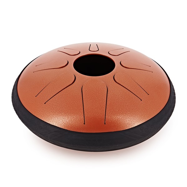 Idiopan Domina 12" Tunable Steel Tongue Drum, Burnt Orange