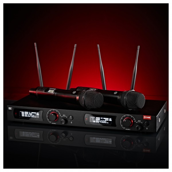 G4M True Diversity Dual Wireless System, Handheld Mics