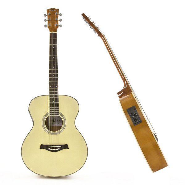 Concert Electro Acoustic Guitar by Gear4music, Natural - Nearly New
