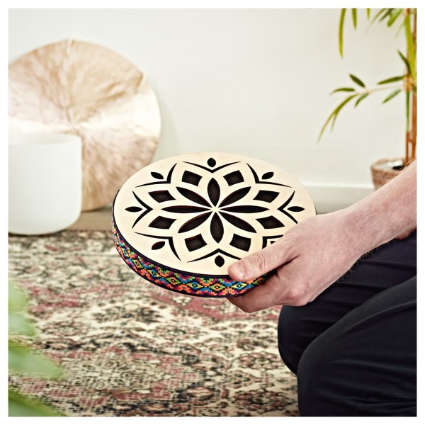 Gear4music Life Stream Drum 8 Inch, Light Natural