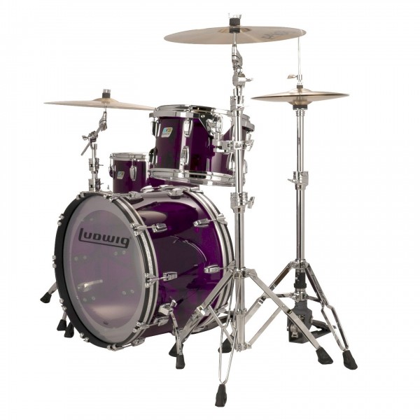 Ludwig Vistalite 22" FAB 3pc Shell Pack, Purple