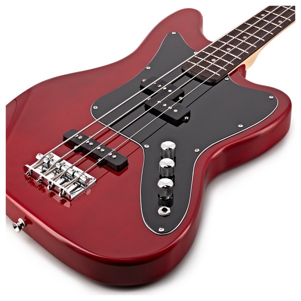 Seattle Bass Guitar by Gear4music, Red