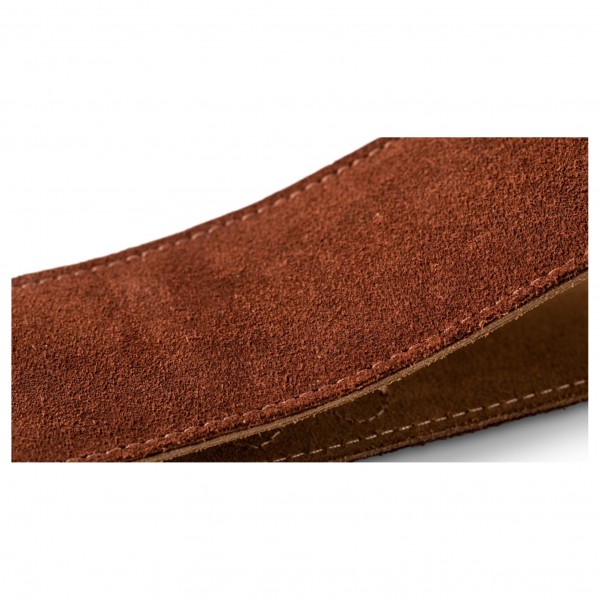Taylor Logo Suede Guitar Strap, Chocolate