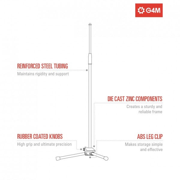 G4M Straight Microphone Stand
