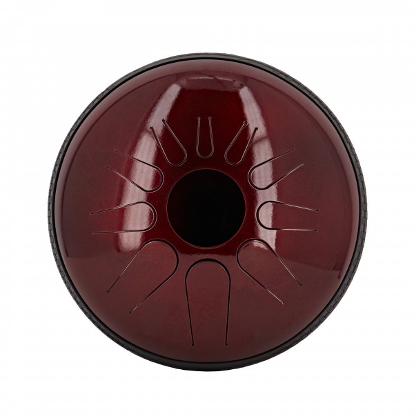 Idiopan Dominus 14" Steel Tongue Drum, Ruby Red