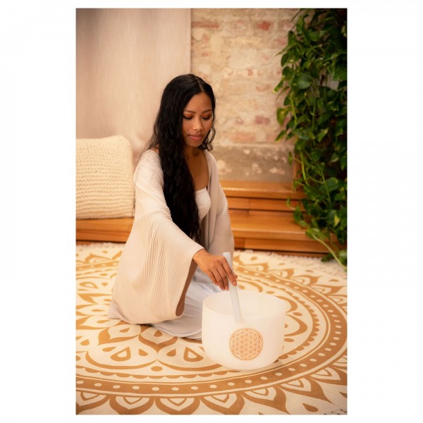 Meinl Planetary Tuned Crystal Singing Bowl 10", Flower of Life