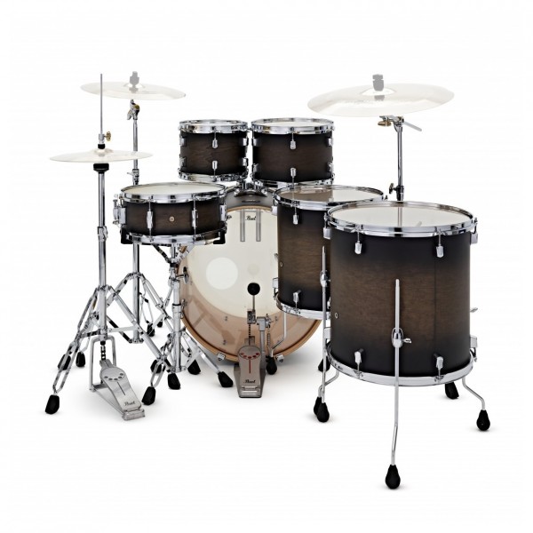 Pearl Decade Maple 22" 6pc Drum Kit w/Hardware, Satin Black Burst