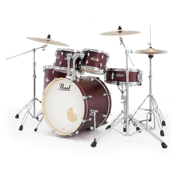 Pearl Export 20" Fusion Drum Kit, Satin Scarlet