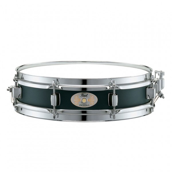 Pearl 13" x 3" Steel Piccolo Snare Drum, Black