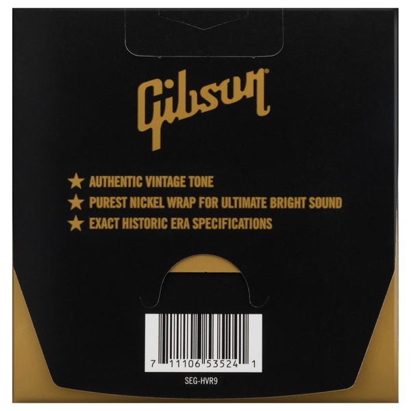 Gibson Vintage Reissue Guitar Strings, Ultra-Light 9-42