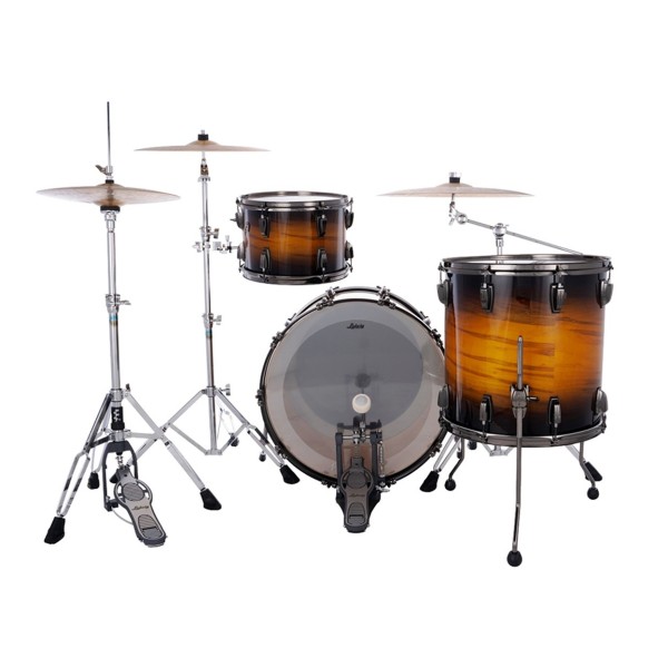 Ludwig Classic Maple Exotic 22" Fab 3pc Shell Pack, Black Gold Burst