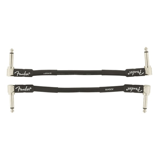 Fender Professional 6" Patch Cable 2-Pack, Black