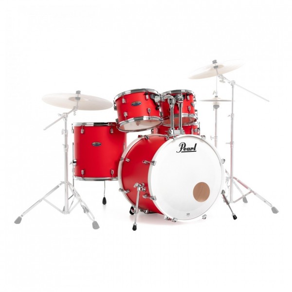 Pearl Decade Maple Pro Drum Kit w/Sabian XSRs, Matte Racing Red