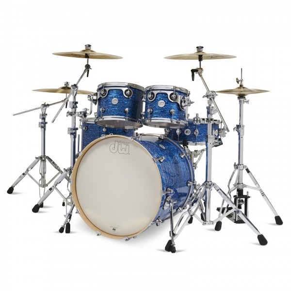 DW Design Series 22" 4pc Shell Pack, Limited Edition Royal Blue Strata