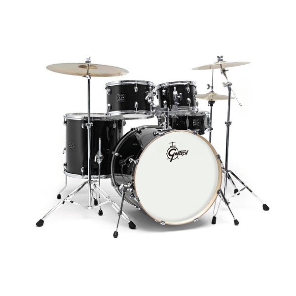Gretsch Energy 22" Drum Kit w/ Hardware & Paiste 101 Set, Black