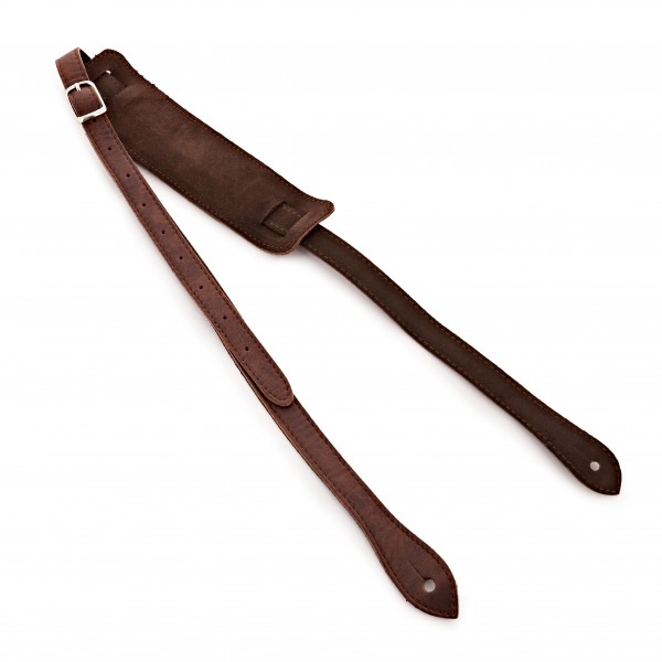 DSL VS20-GMD Vintage Guitar Strap, Distressed Brown