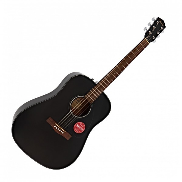 Fender CD-60 V3 Acoustic Guitar, Black with Accessory Pack