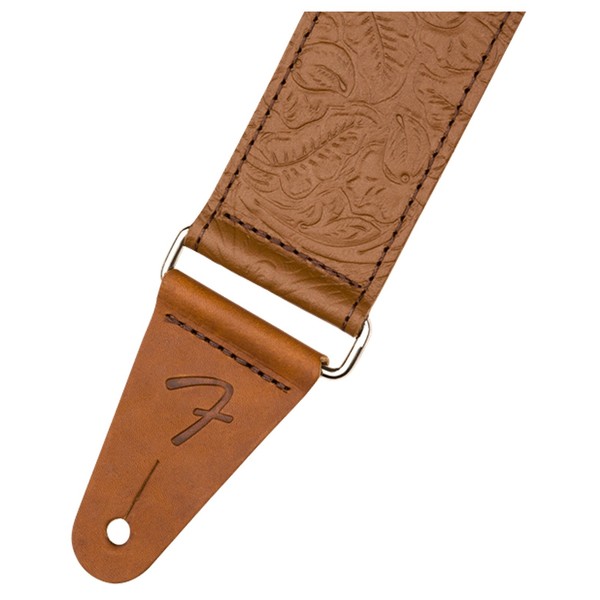 Fender Tooled Leather 2" Strap, Brown