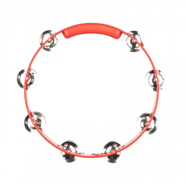 Meinl Headliner 10" Tour Tambourine Dual Row Steel Jingles, Red