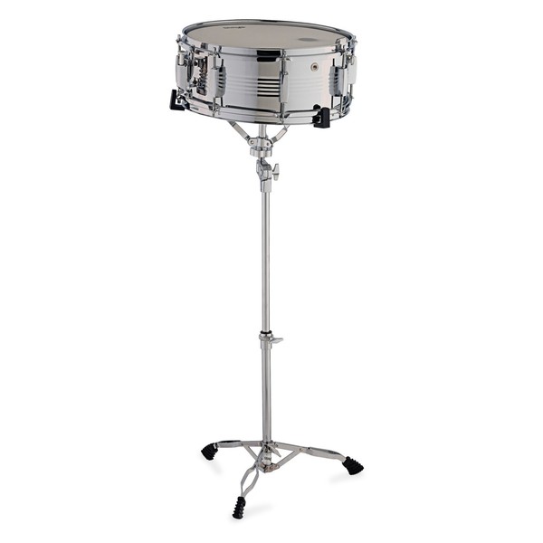Stagg 14" x 5.5" Steel Snare Drum with Stand and Bag