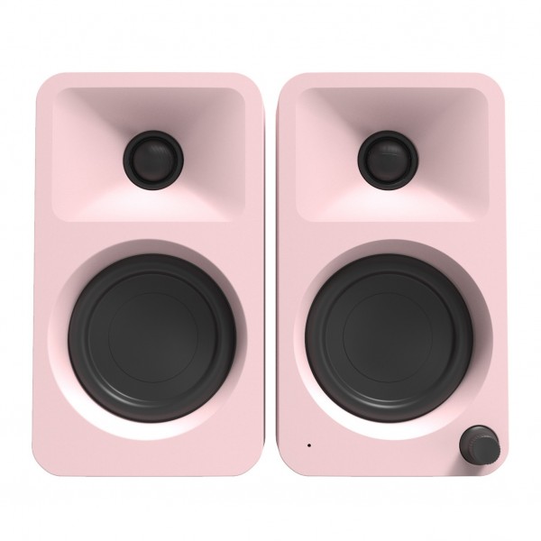 Kanto Ora Powered Reference Desktop Speakers with Bluetooth, Matte Pink