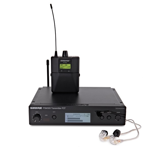 Shure PSM300-K3E Premium Wireless Monitor System with SE215 Earphones