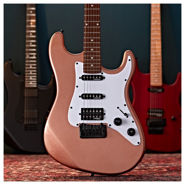 LA Select Modern Electric Guitar by Gear4music, Pink