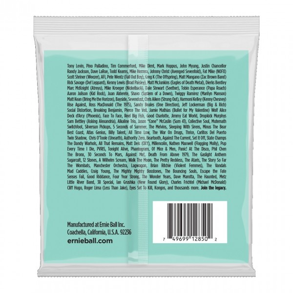 Ernie Ball 2850 Slinky Super Long Scale 5 String Bass Set, 45-130