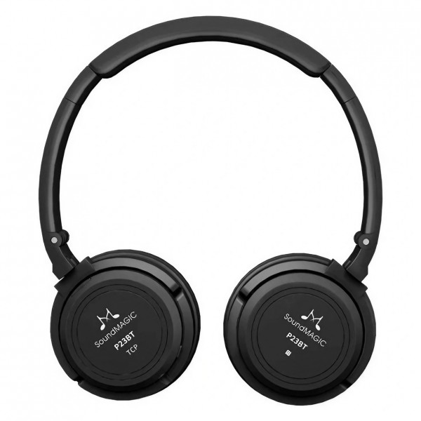 SoundMAGIC P23BT Portable Wireless Headphones, Black