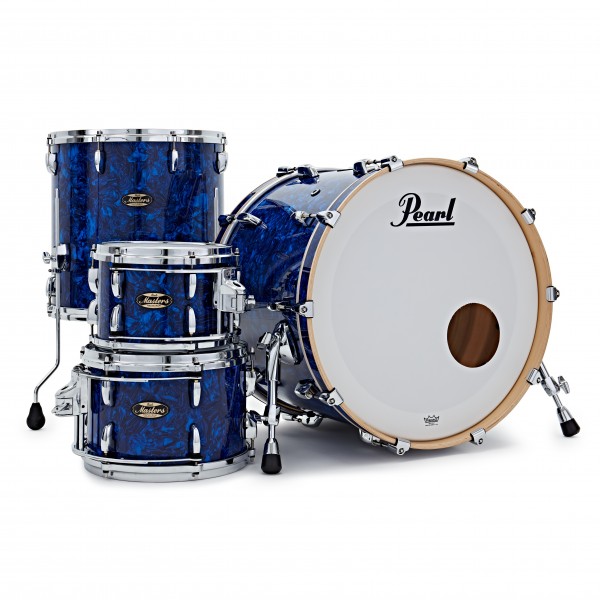 Pearl Masters Maple/Gum 22" 4pc Shell Pack, Blue Abalone