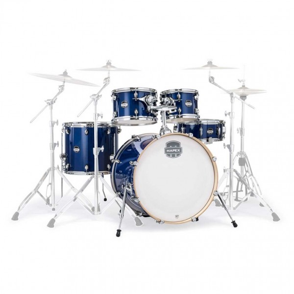 Mapex Mars Maple 22" 5pc Rock Fusion Shell Pack w/Bags, Blue