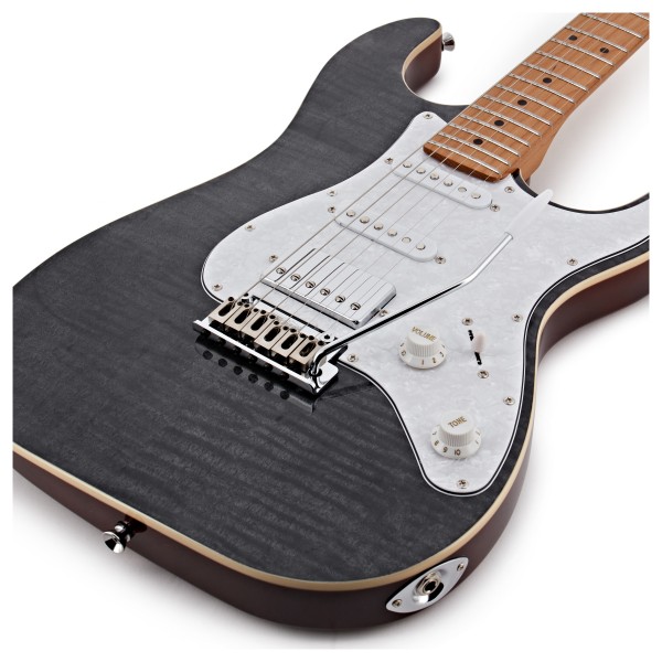 JET Guitars JS-450 Roasted Maple, Transparent Black